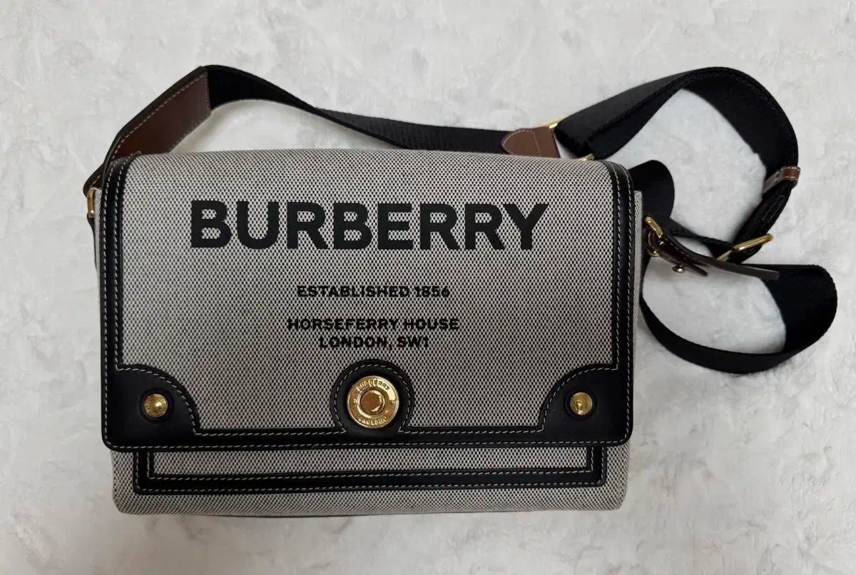Burberry バーバリー ホースフェリー プリント 綿 コットン キャンバス クロスボディバッグ 純正保証 ダストバッグ