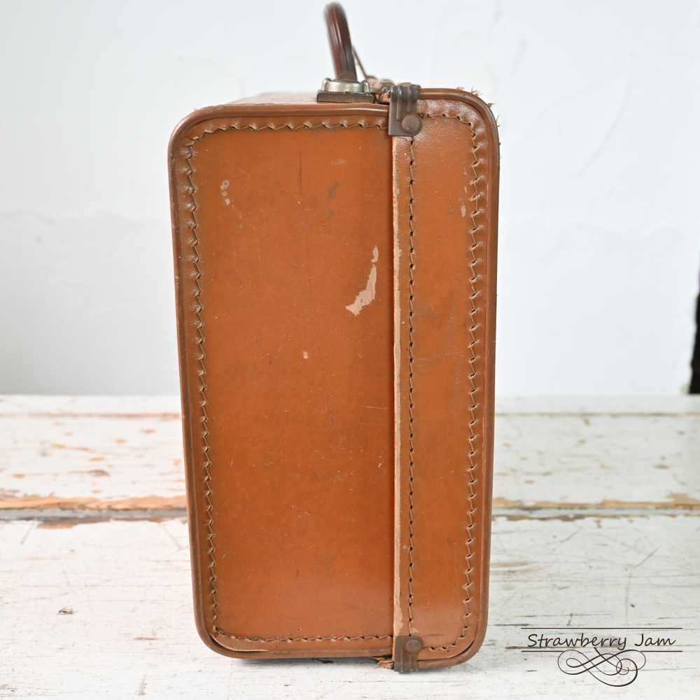 L3612-99-11 英国アンティーク トランク レザー 収納 かばん イギリス