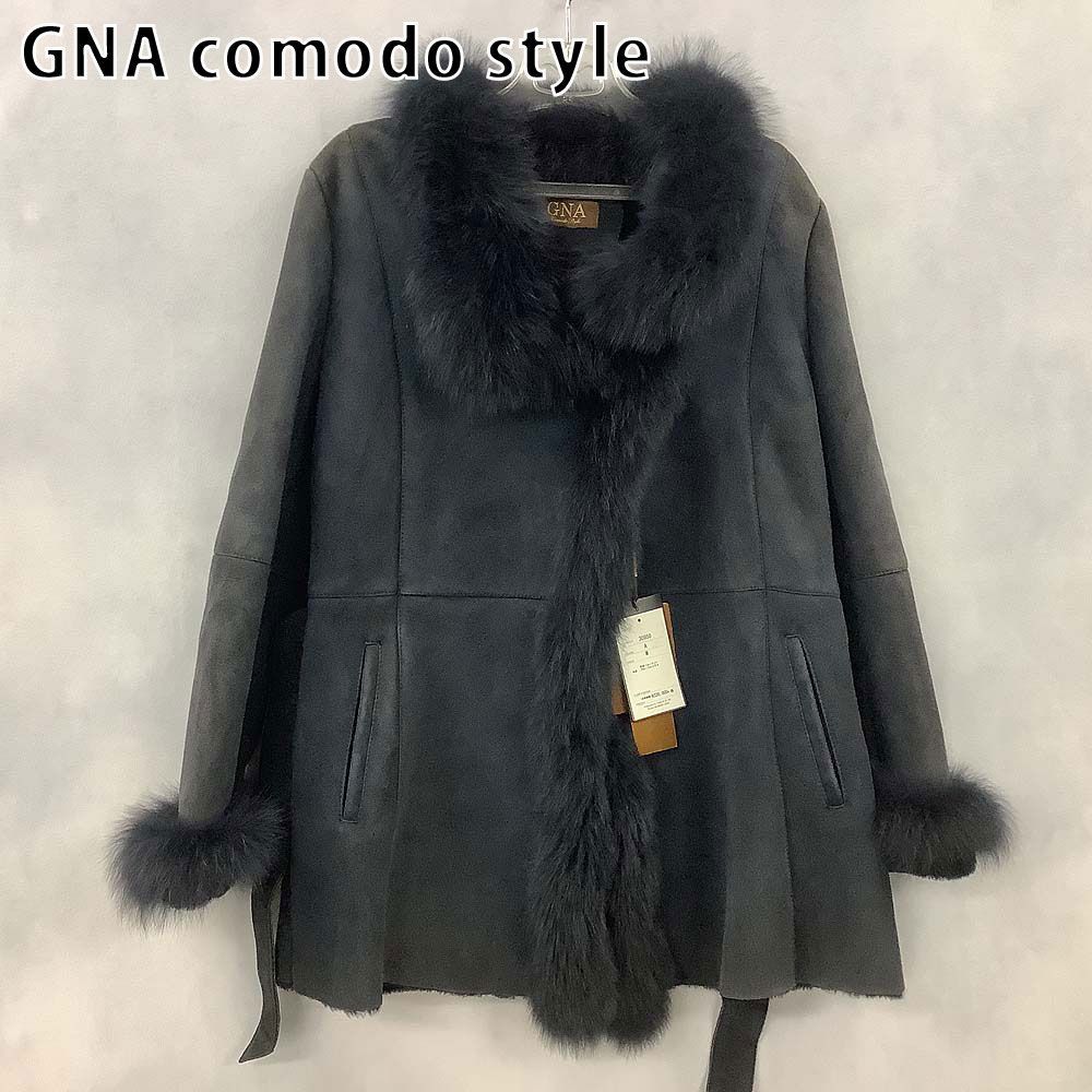GNA comodo style ムートンジャケット ブルーフォックスファー