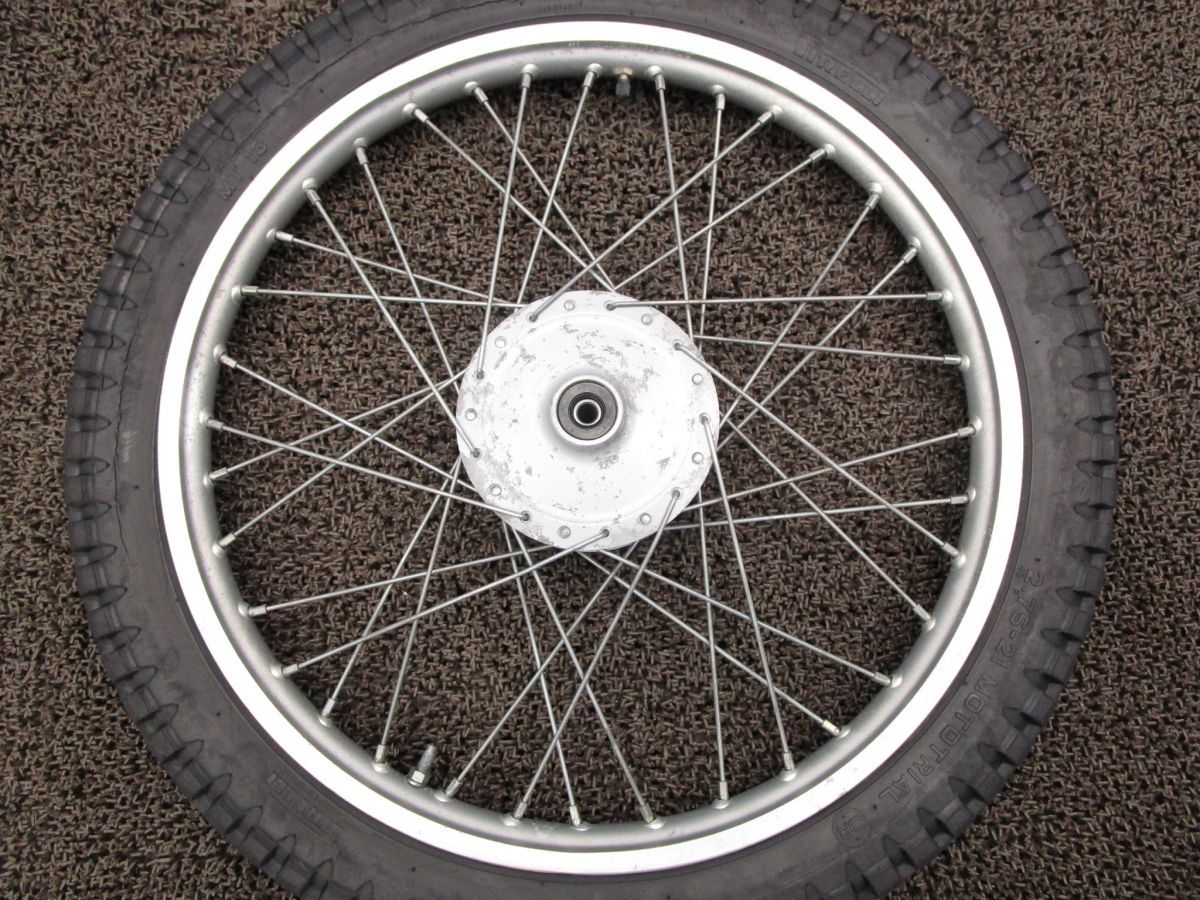 TY175 タカサゴ フロントホイール ブレーキドラム □A6509 525 ヤマハ 525 キャブ車 動画有