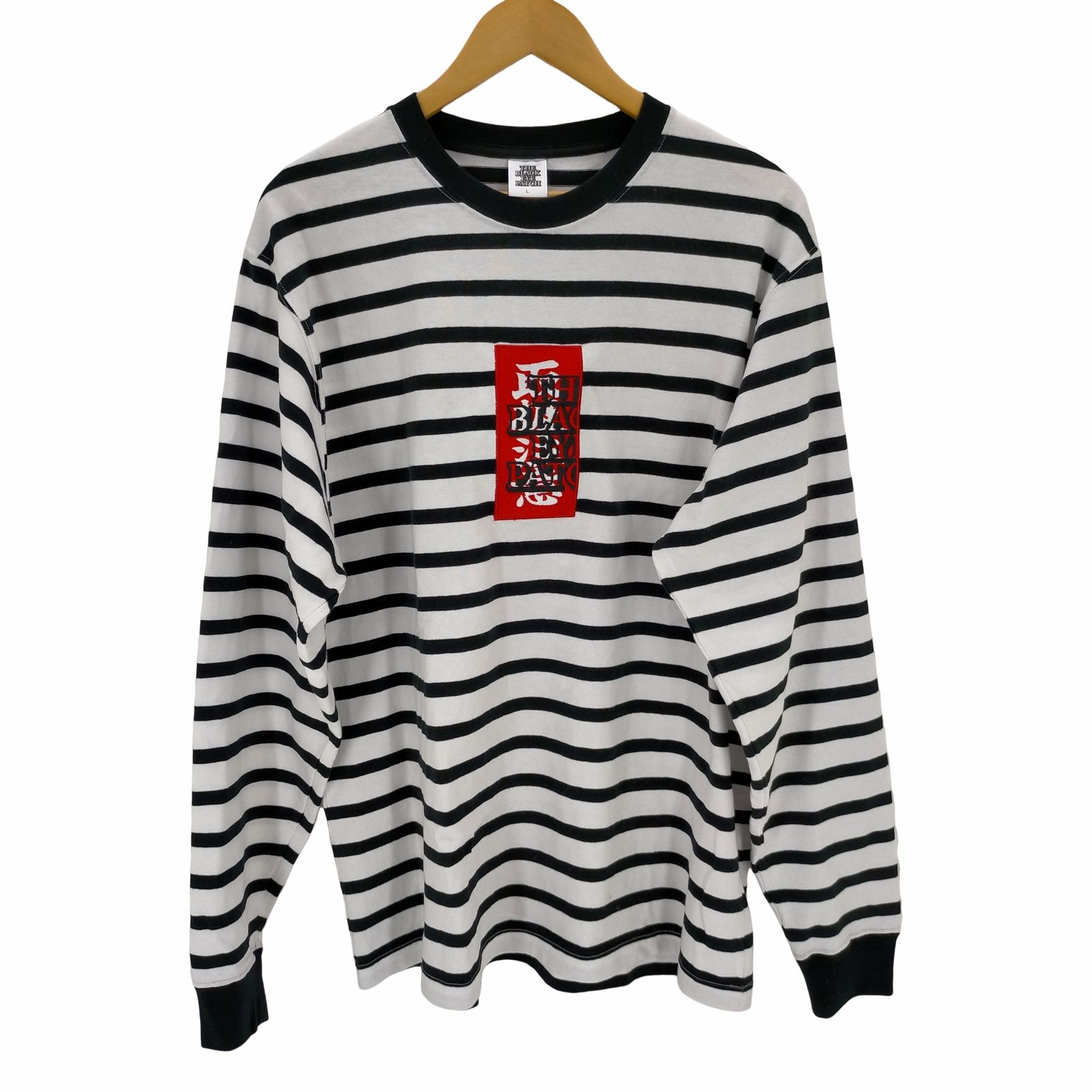 ザブラックアイパッチ THE BLACK EYE PATCH HWC LABEL STRIPED L/S TEE