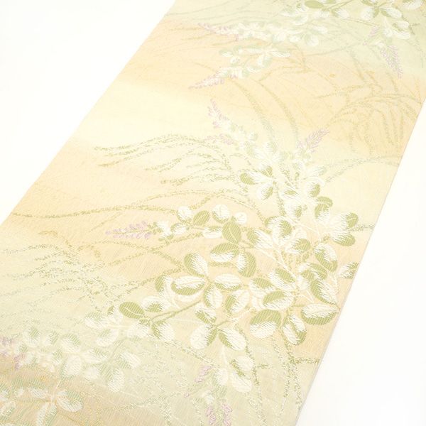 丸帯　両面同じ柄 新古品】 丸帯 双方締両面四図 4種類のお太鼓 リバーシブル ほていや