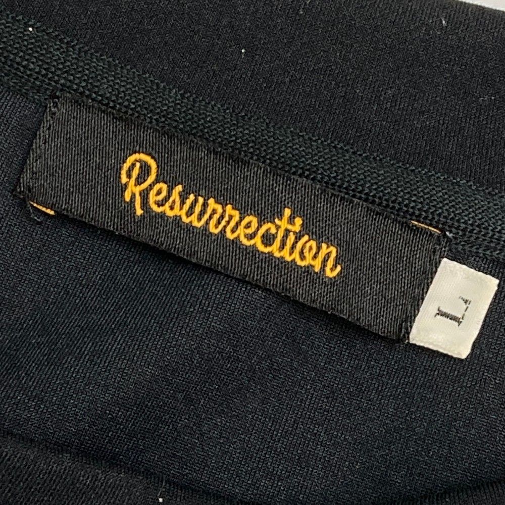 サイズ：L RESURRECTION レザレクション  長袖モックネックTシャツ  ブラック系 [240101428615] ゴルフウェア メンズ ストスト レザレクション（Resurrection）（メンズ）ゴルフウェア