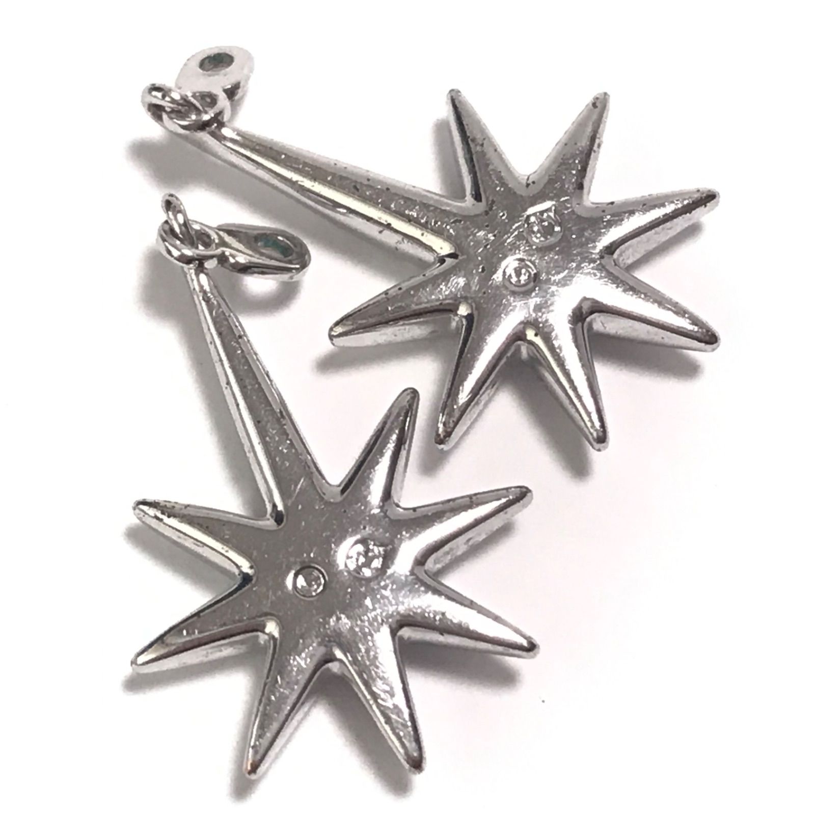 スワロフスキー swarovski 2WAYピアス シルバーカラー - メルカリ