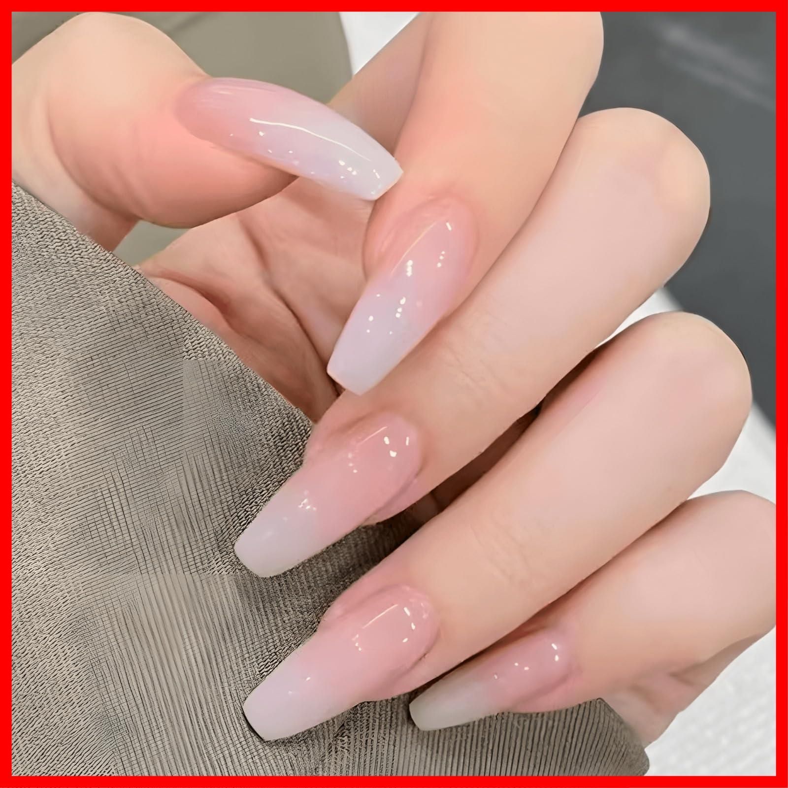 特価商品】(R485) バレリーナ 可愛い 短め チップ 付け爪 ネイル