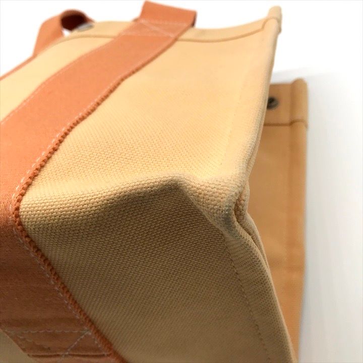 HERMES エルメス コキアージュ キャンバス ボラボラ ハンド トート バッグ オレンジ 橙 ポーチ付き ブランド カバン k6632 DECORATOM_COM_BR