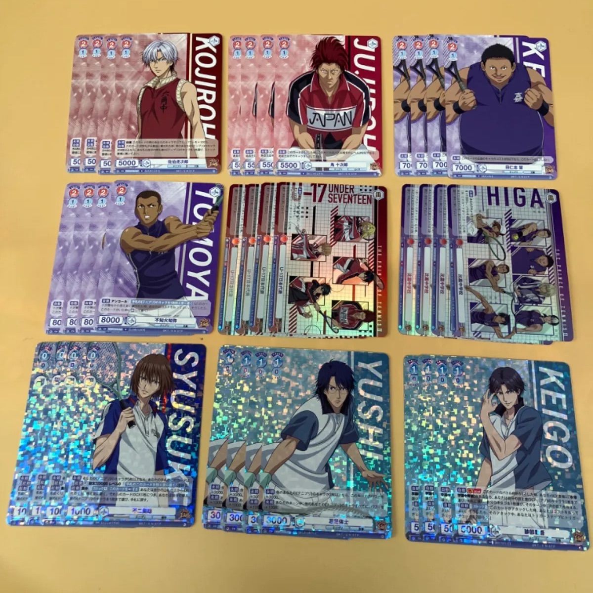 新テニスの王子様 ヴァイスシュヴァルツブラウ RR以下 4コン WSB ヴァイス ヴァイスシュヴァルツブラウ 新テニスの王子様 RR以下 4コン 各4枚