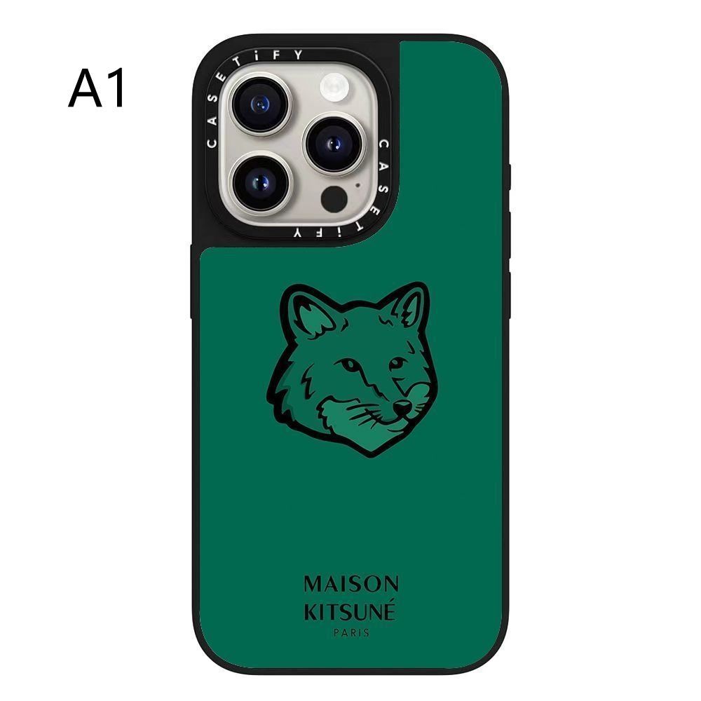 【希少】MAISON KITSUNÉ iPhone14PROケース MAISON KITSUNE iPhone14proケース カーキ - メルカリ