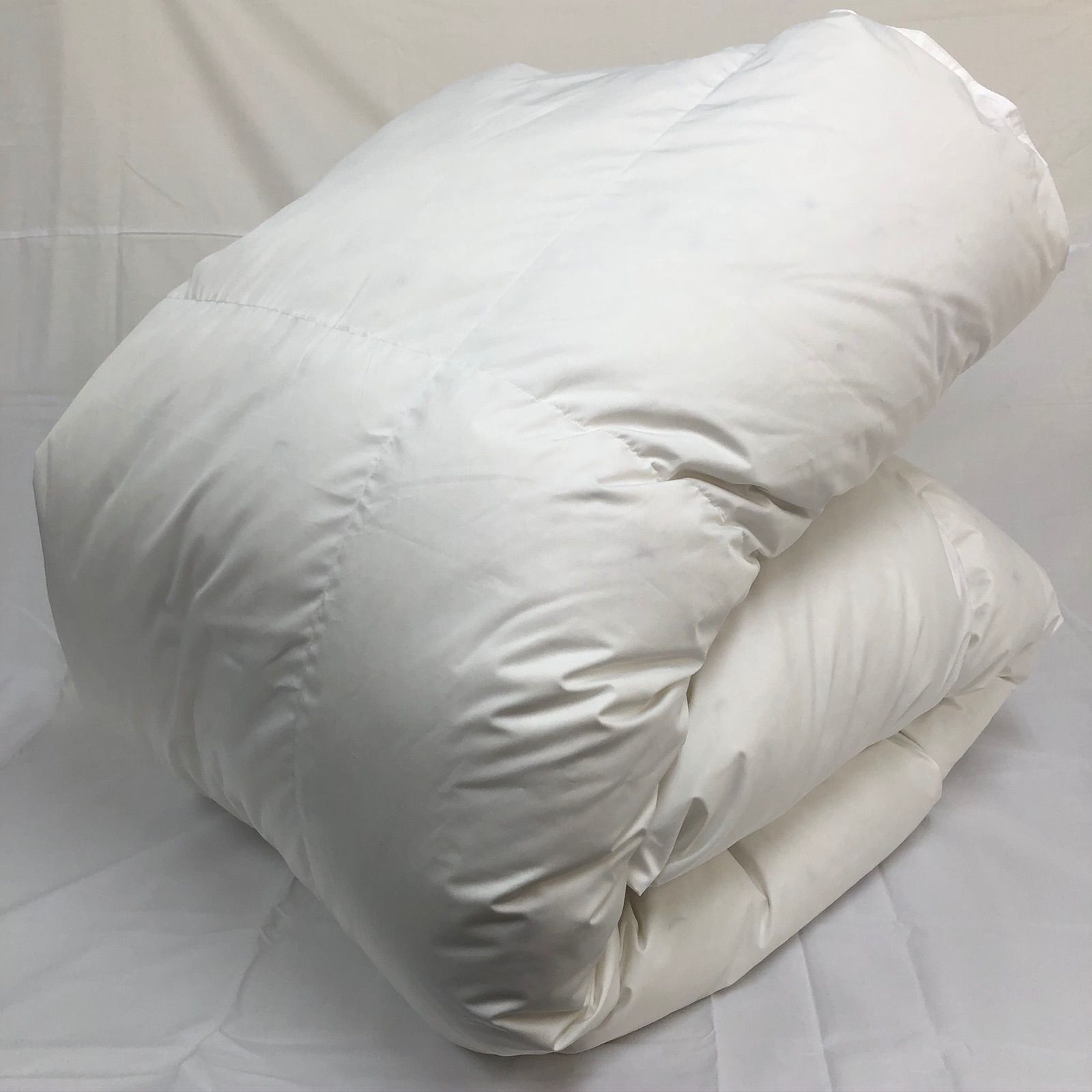 羽毛布団 シングル超ロング ニューゴールド 白色 日本製 150×230cm