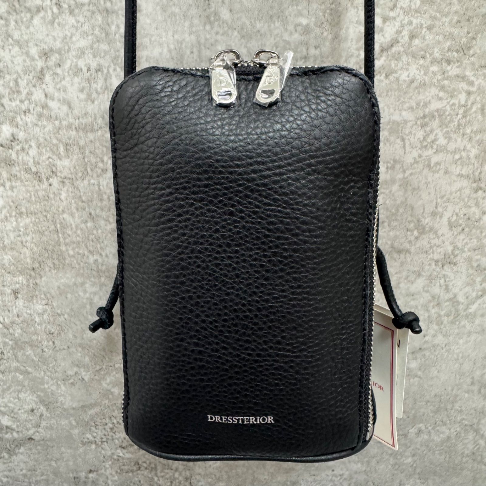 DRESSTERIOR ドレステリア シュリンクレザー マルチポーチ ショルダーバッグ