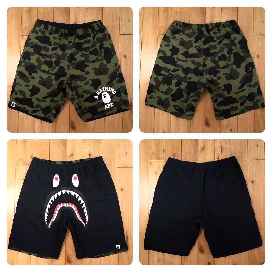 BAPE☆リバーシブル☆シャークハーフパンツ 000000007741 - メルカリ