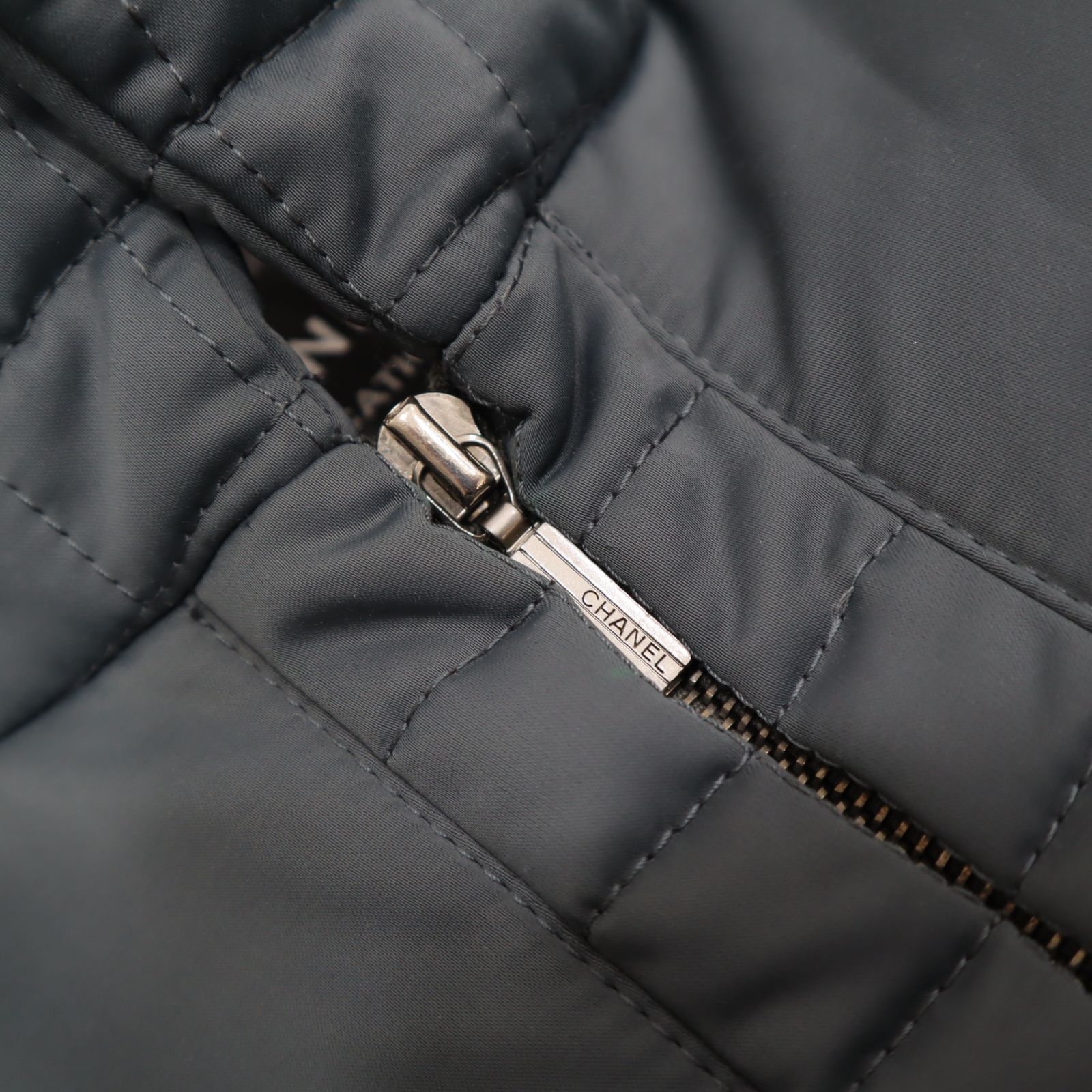 CHANEL シャネル IDENTIFICATION チョコバー中綿 ブルゾン アウター