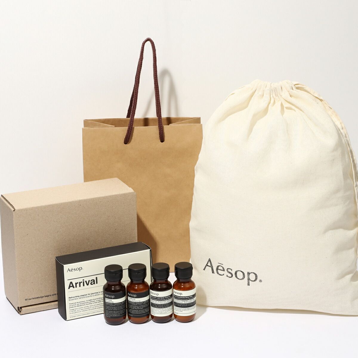 イソップ AESOP アライバルキット トラベル用品 ARRIVAL KIT シャンプー コンディショナー ボディクレンザー ボディバーム お試しセット トラベルキット ギフト ブランド おしゃれ メンズ レディ