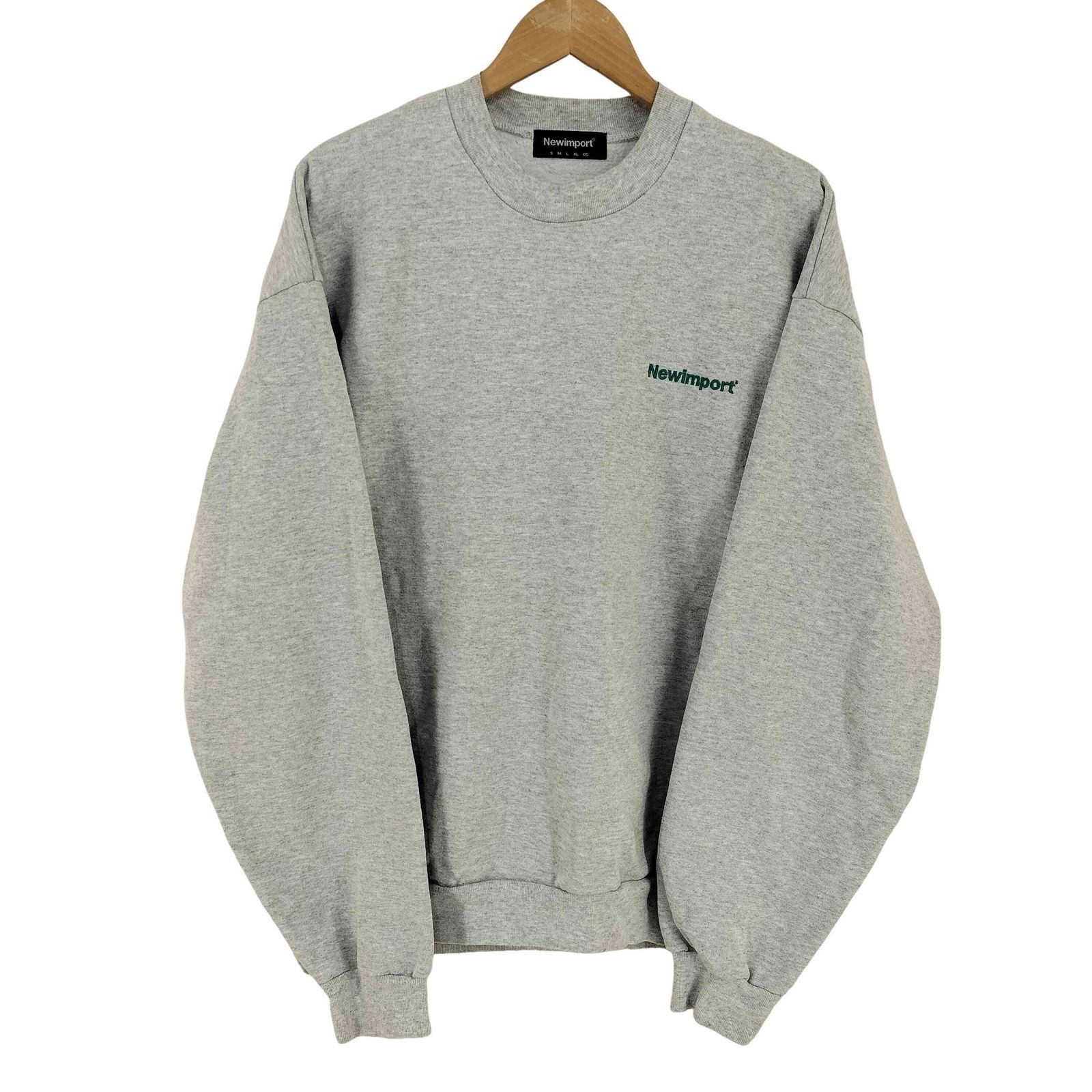 ユーズドフルギ USED古着 {{Newimport}} Crewneck Sweat Shirts ロゴ刺繍 霜降りスウェット メンズ 表記無 