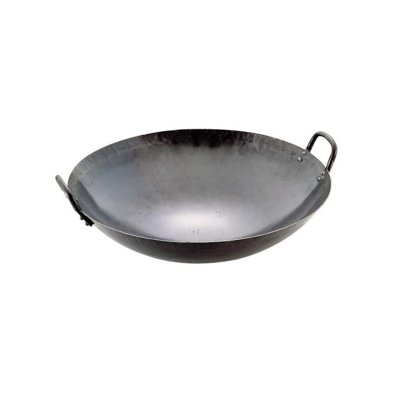 山田工業所 中華鍋 鉄製 45cm 打出し 板厚1.2mm