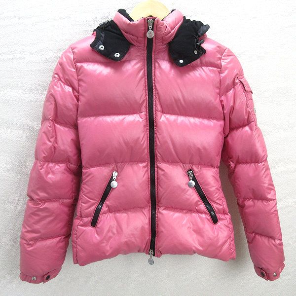 Q□モンクレール/MONCLER BADIA バディア フーディーダウンジャケット□ピンク【 1 】LADIES/2【中古】 - メルカリ