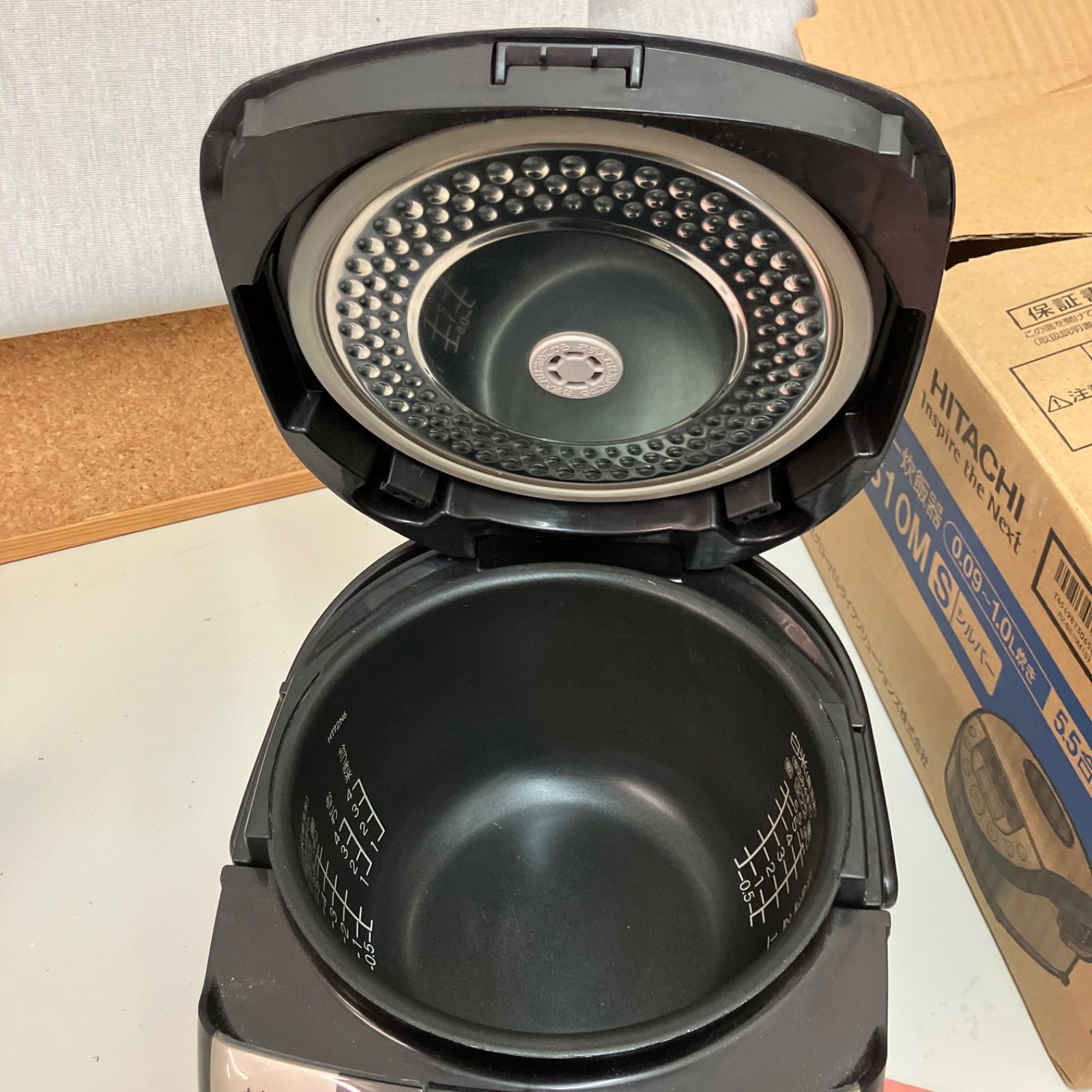 美品 日立 HITACHI IH 炊飯器 5.5合 大火力 RZ-BS10M