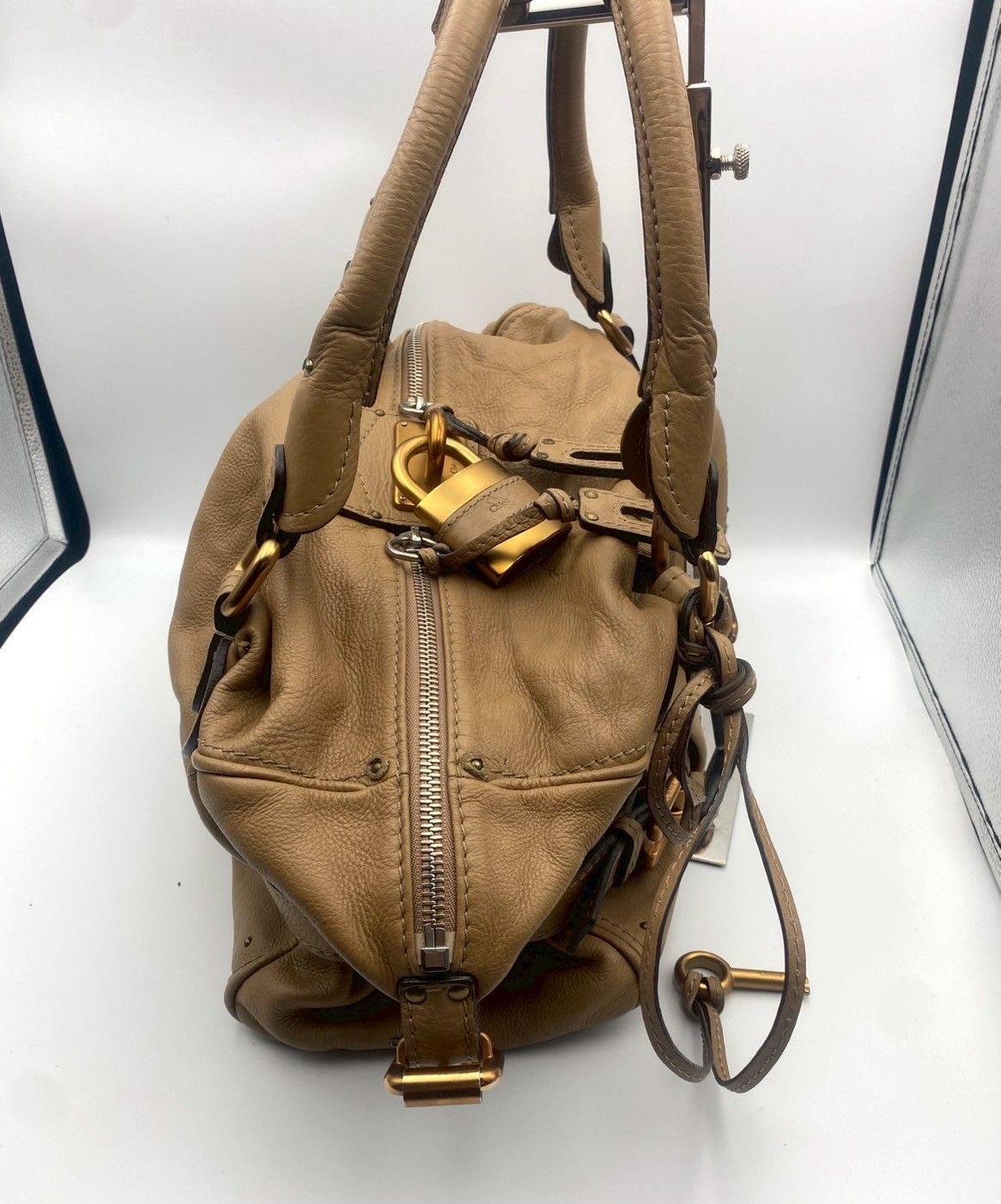 良品】Chloe パディントン ゴールドベージュ Y2K ハンドバッグ肩掛け