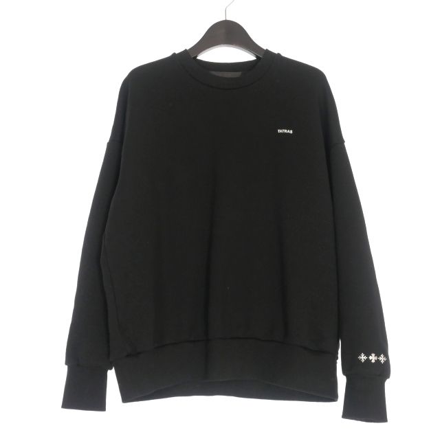 【新品✨タグ付き】TATRAS タトラス 24AWフィダシオ スウェット 黒 L タトラス メンズ（メンズトレーナー）｜トップス | ファッション の