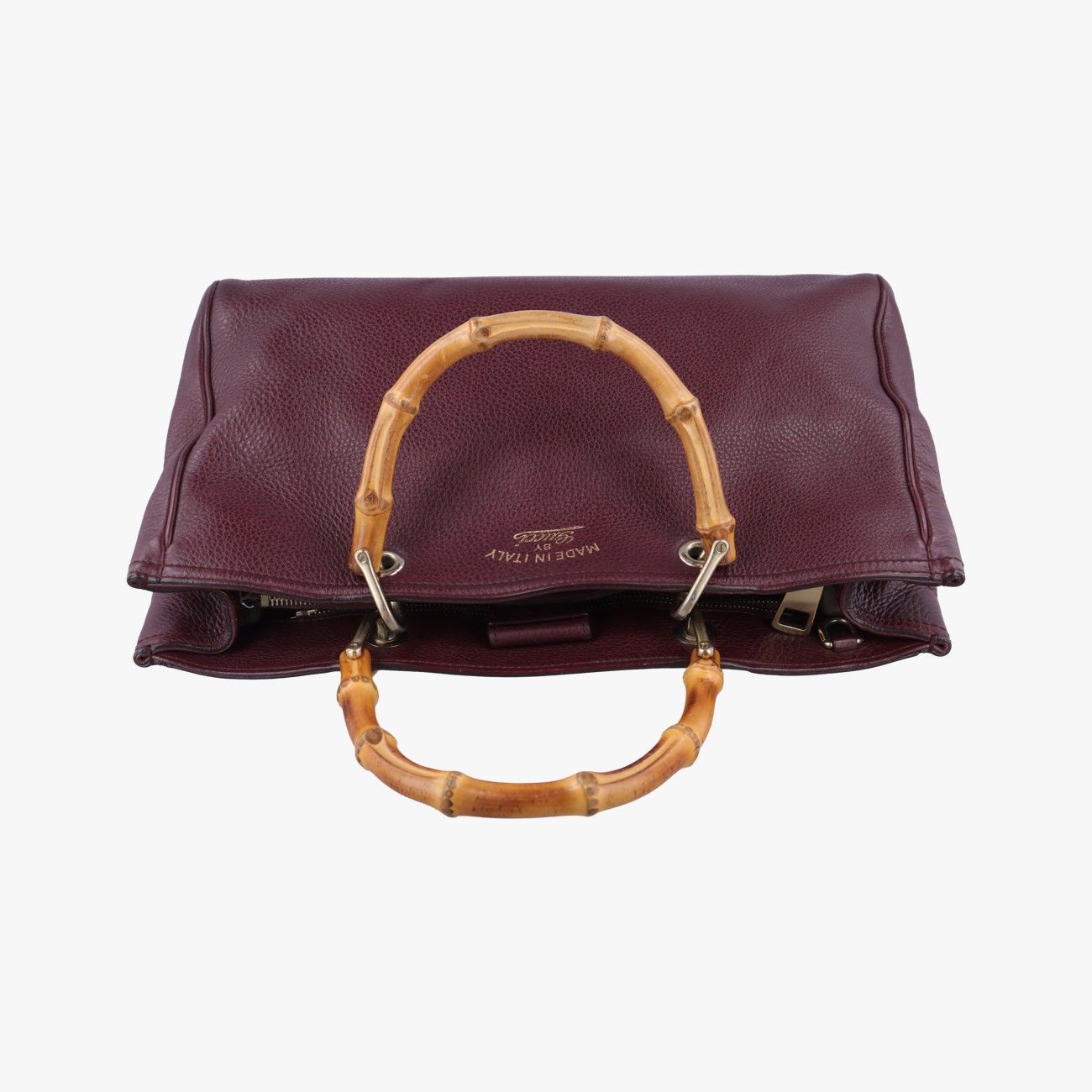グッチGucciバンブーショッパーワインレッドレザー323660C016848618