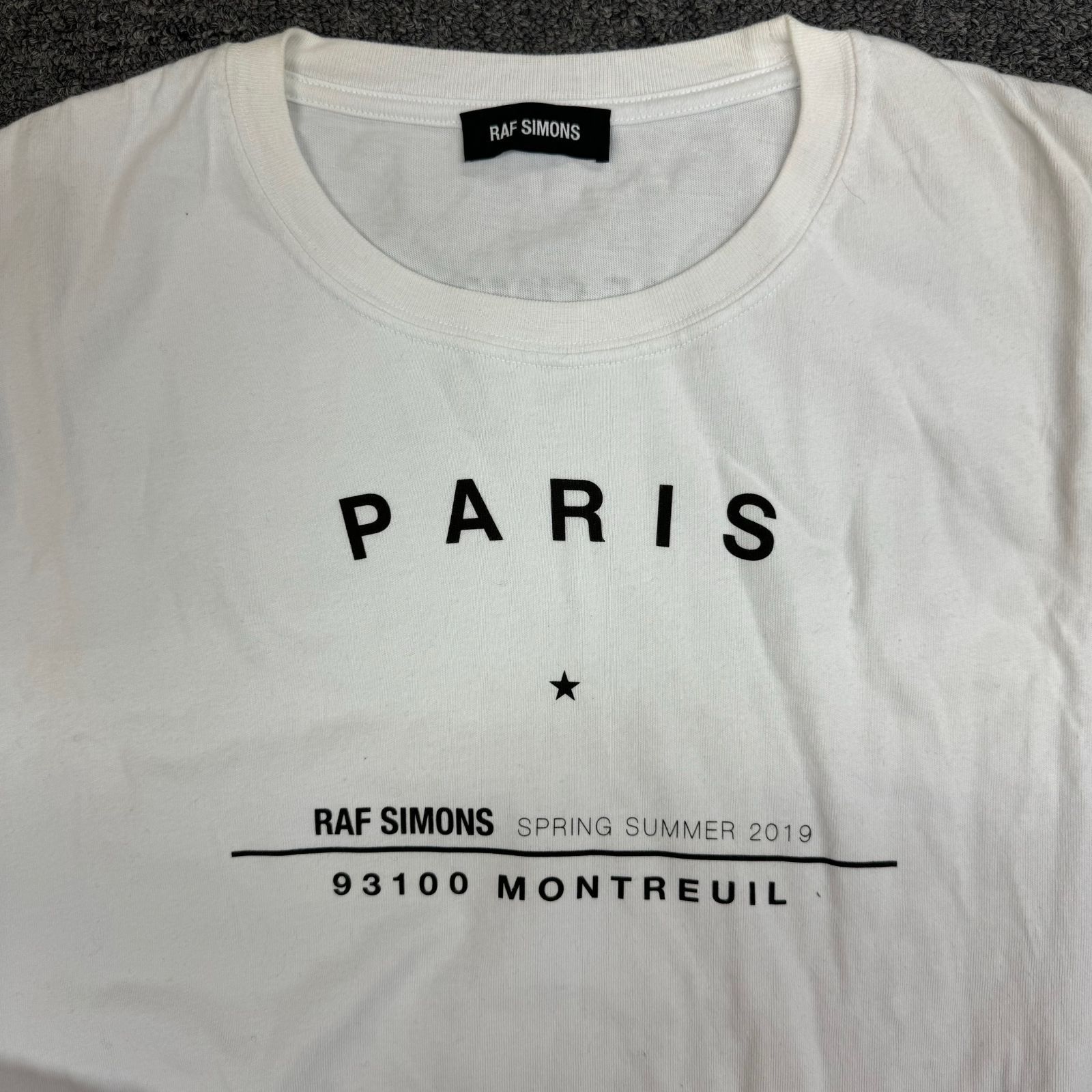 RAF SIMONS 19SS Big fit T-shirt Tour オーバーサイズ ツアー T