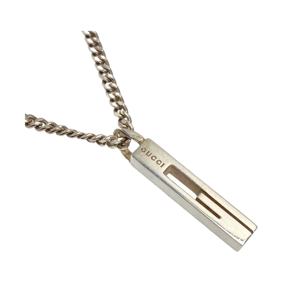 GUCCI グッチ Gマーク ネックレス シルバー Ag925 カットアウトG  