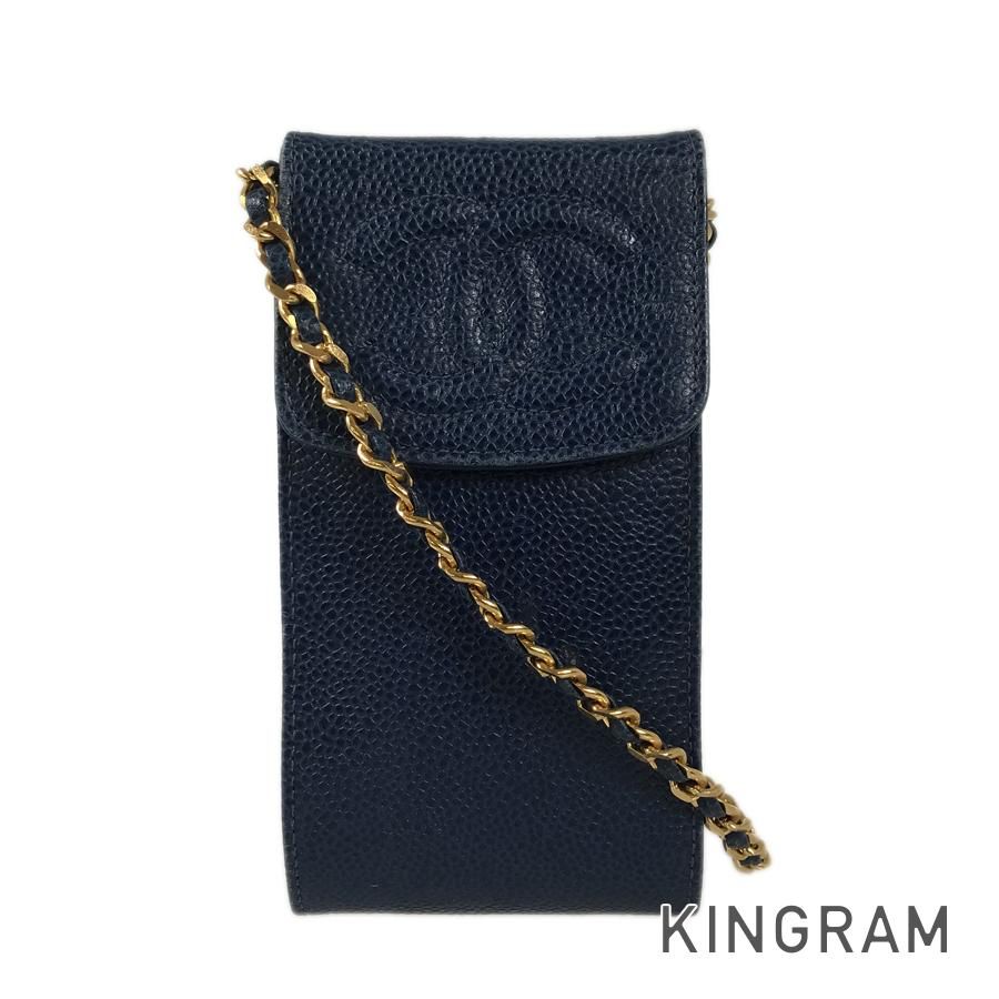 シャネル CHANEL キャビアスキン ポーチ rhg【中古】