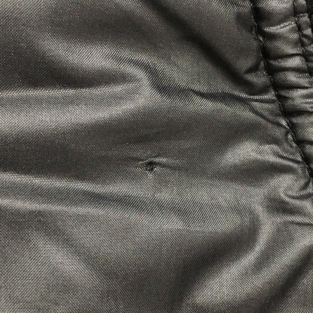 ダウンベスト 黒×パープル