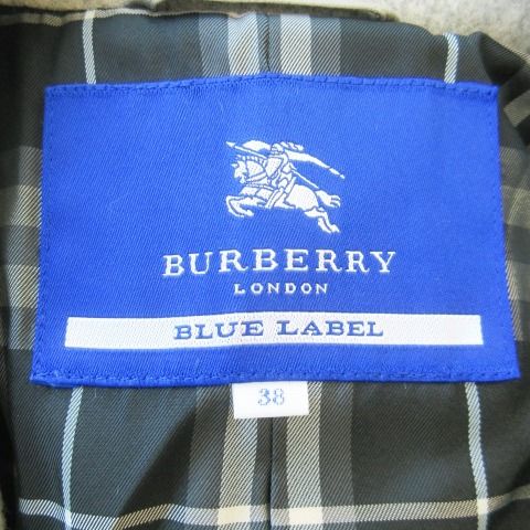 BURBERRY 【美品】バーバリーブルーレーベル アンゴラ混　コート　38 BURBERRY 【美品】バーバリーブルーレーベル アンゴラ混 コート 38