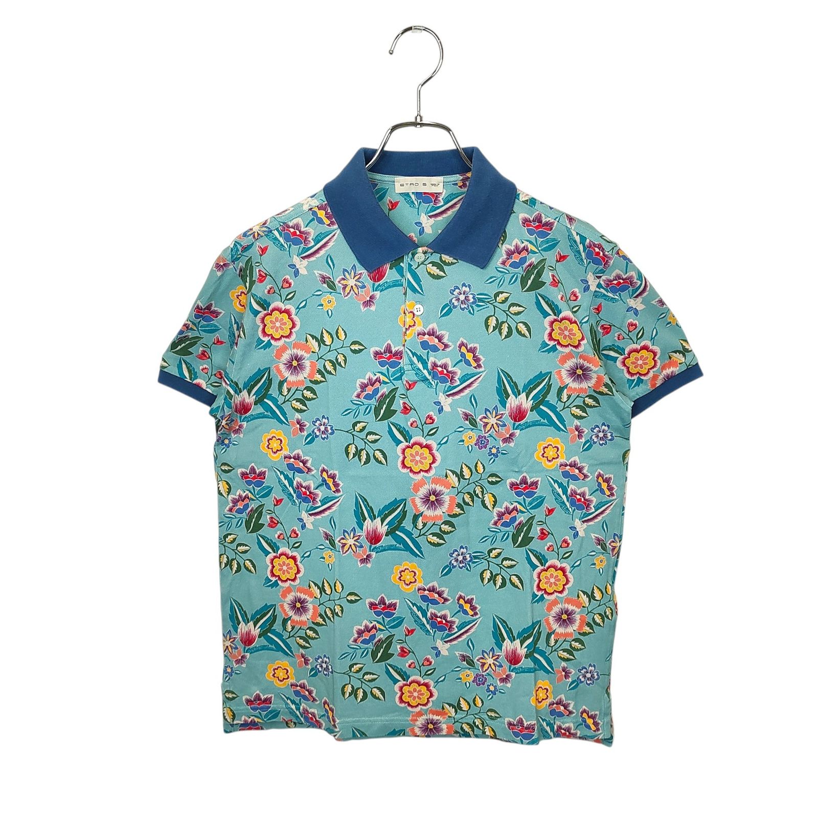 ETRO - 新品未使用 ETRO オレンジ 花柄 ノースリーブ ポロシャツ