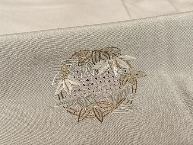 o*3様 単衣 逸品 総刺繍 中国三大刺繍 汕頭刺繍 一つ紋 正絹 T-5741 平和屋着物○中国三大刺繍 スワトウ刺繍 汕頭刺繍 相良刺繍 総刺繍