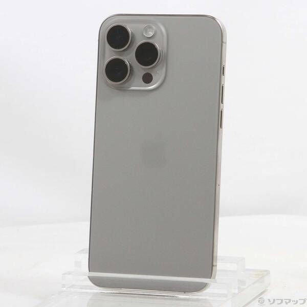 中古品〕 iPhone15 Pro Max 1TB ナチュラルチタニウム MU713J／A SIM