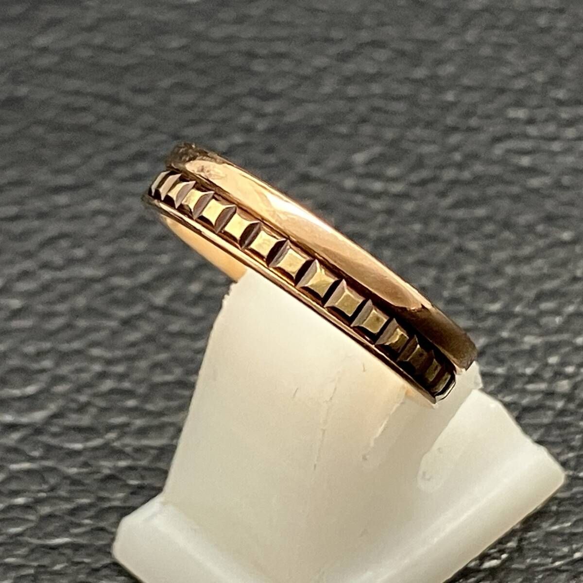 箱 付 BOUCHERON ブシュロン デザイン リング 750 9号 3.7g 金