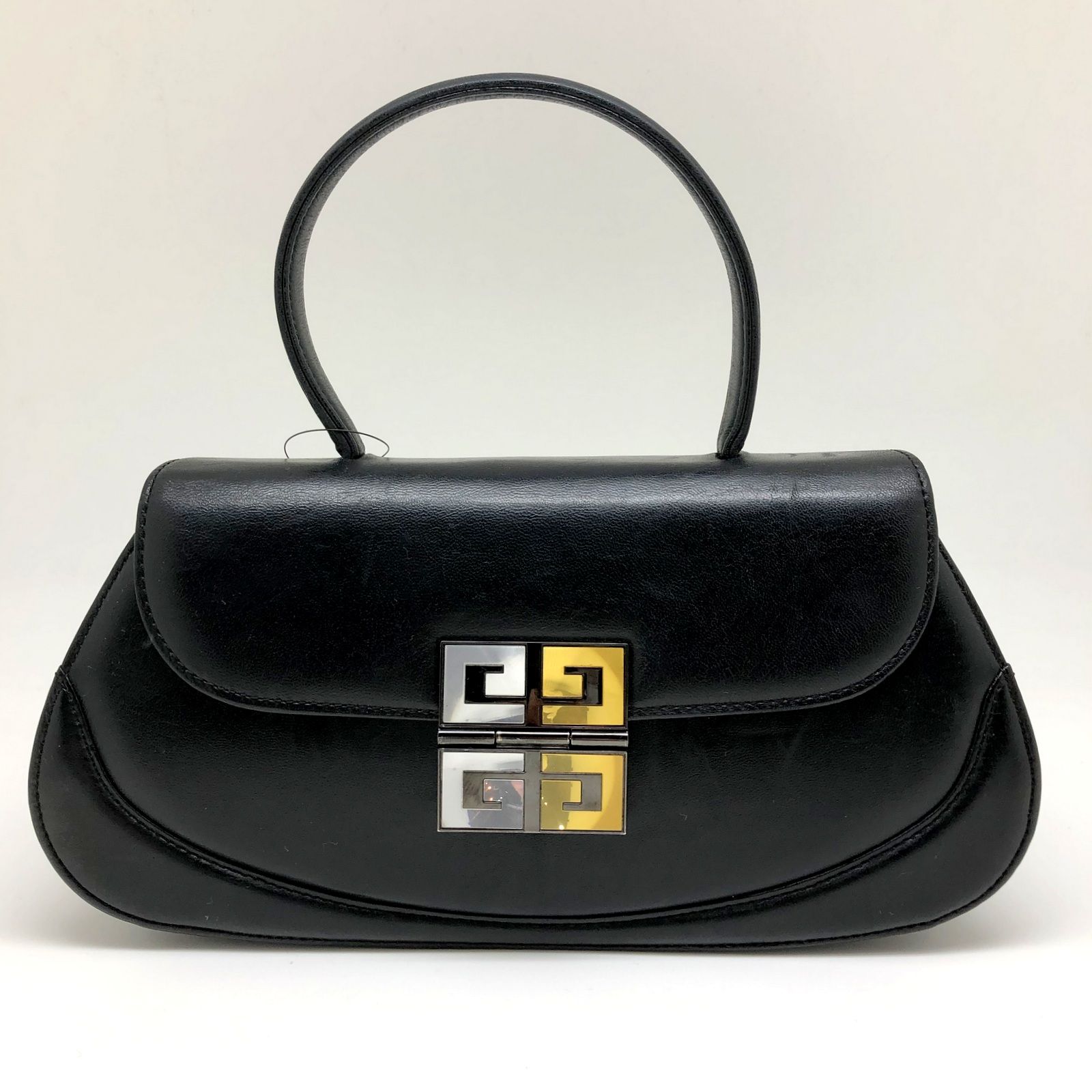 未使用級✨　ジバンシー　ハンドバッグ　トップハンドル　フォーマル　ブラック GIVENCHY - ジバンシー ハンドバッグ フォーマルバッグ トップ