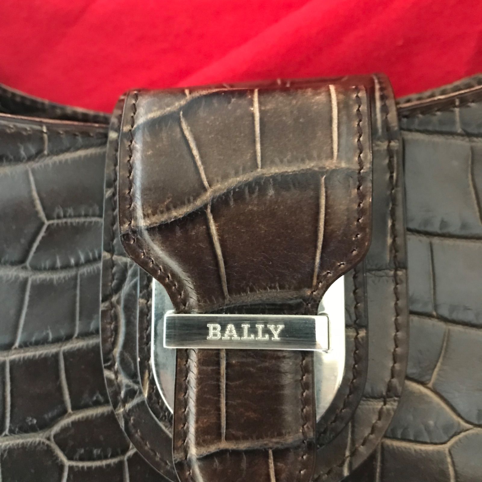 BALLY クロコダイル型押し