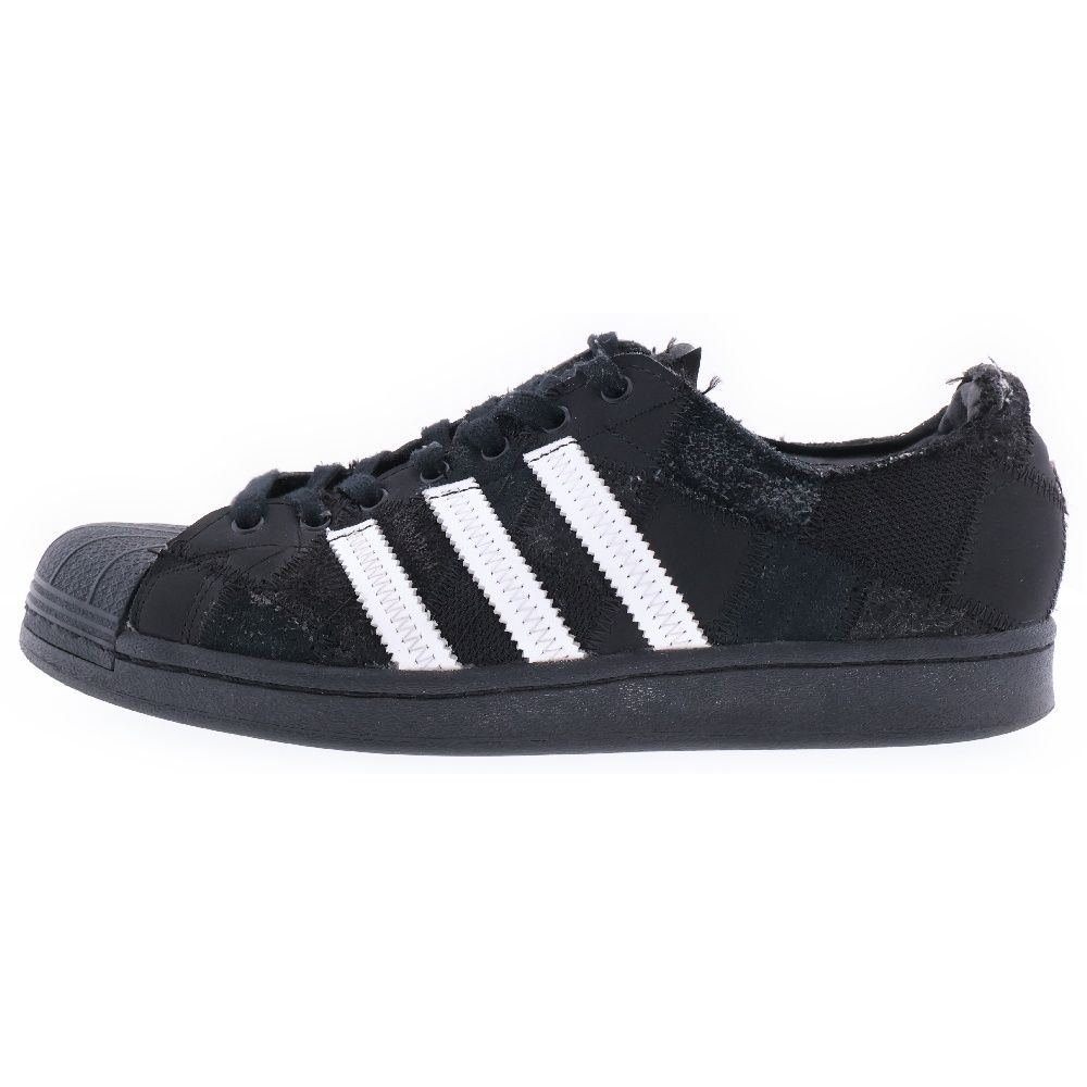 adidas (アディダス) ×ATMOS SUPERSTAR SH/RECOUTURE スーパースター ローカットスニーカーGW3473 ブラック US8.5/26.5cm