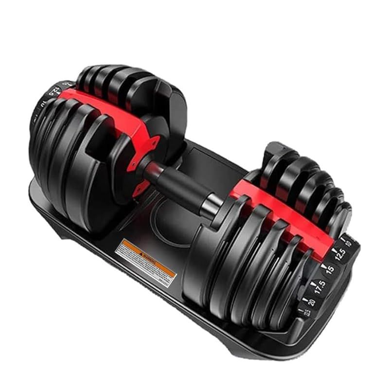 日本企業 ダンベル 可変式 24kg|40kg アジャスタブルダンベル 1個|2個セット 15|17段階調節 3秒で重量調整 クイックダンベル 筋トレ A01 24kg×1個 -赤 1