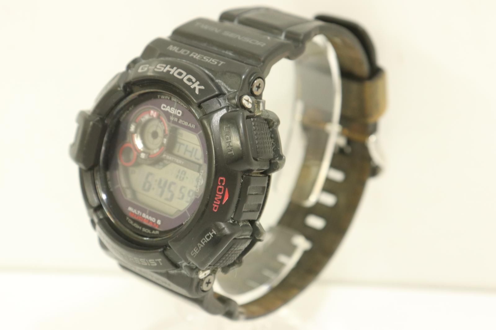 CASIO メンズ腕時計 G SHOCK 黒 ブラック ロゴ GW 9300 1 JF