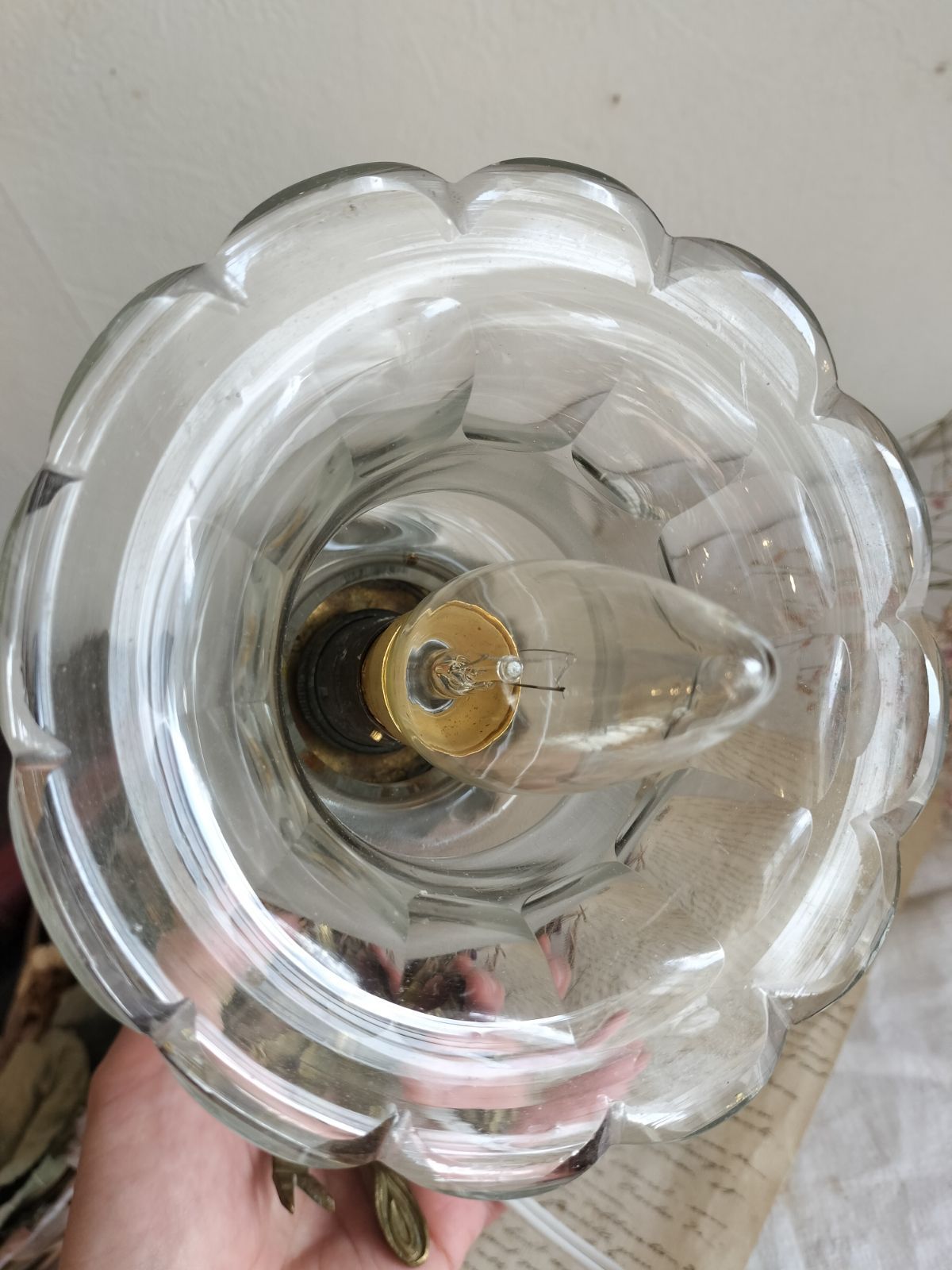 ランプ リボン装飾