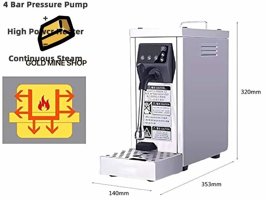 1450W商業ステンレス鋼コーヒー泡立て機