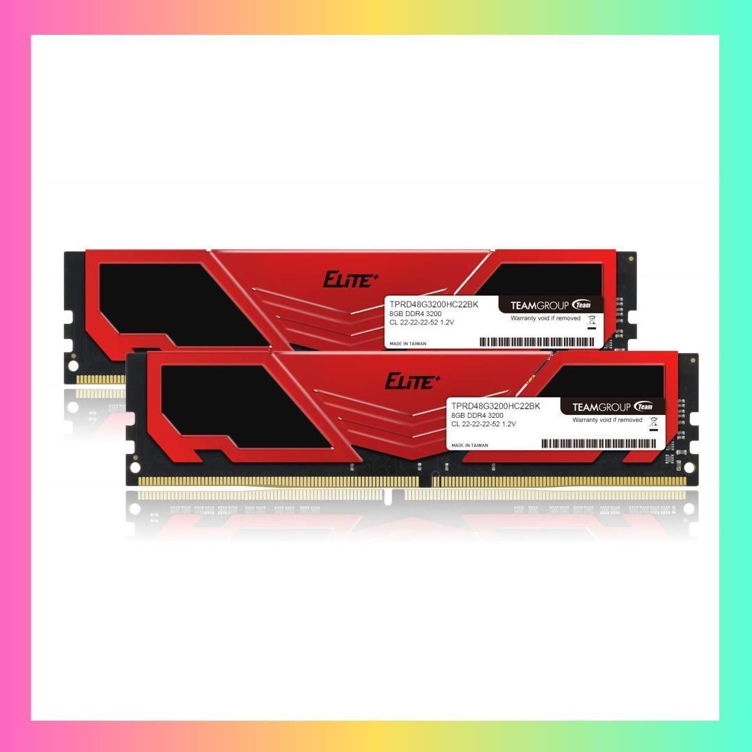 8GBx2枚 Team DDR4 3200Mhz PC4-25600 8GBx2枚（16GBkit