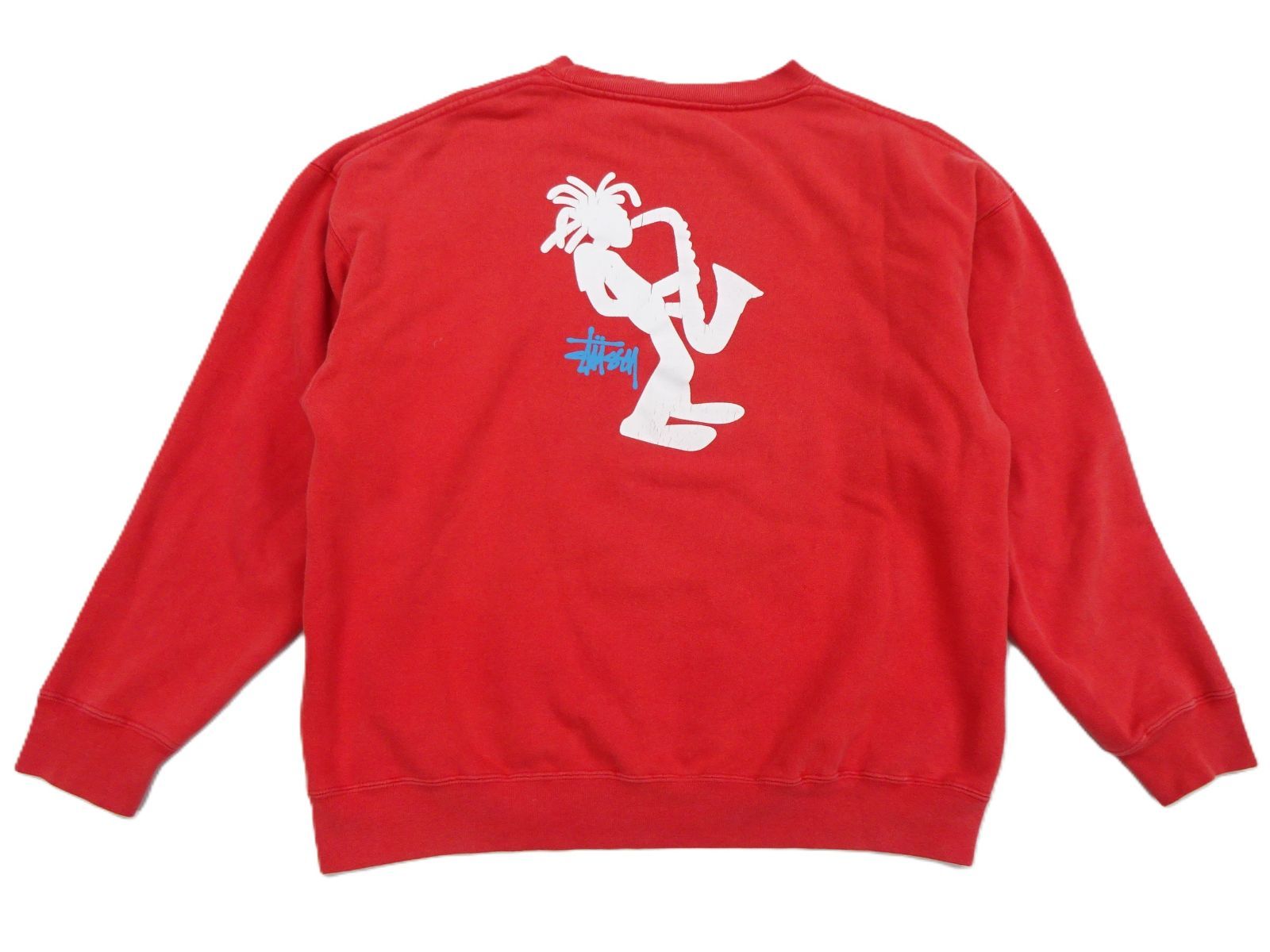 L オールド STUSSY 銀タグ クルーネック スウェット ジャズマン