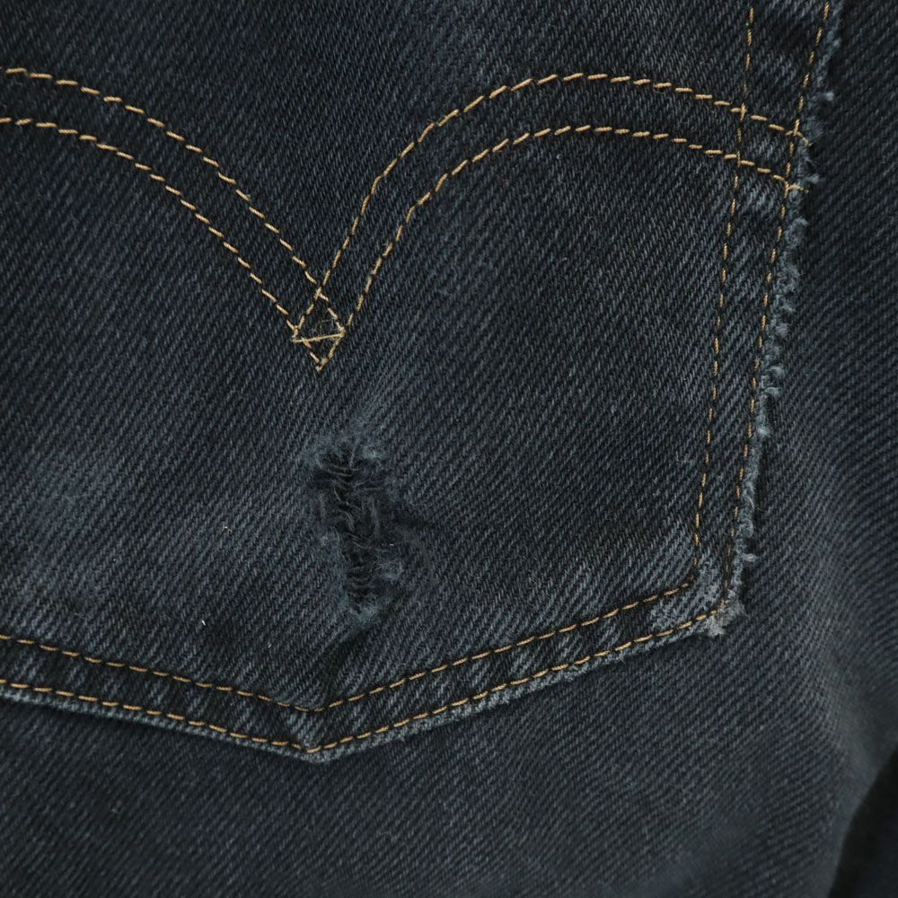 リーバイス 90s 512 オールド 後染め ブラック ストレートデニムパンツ