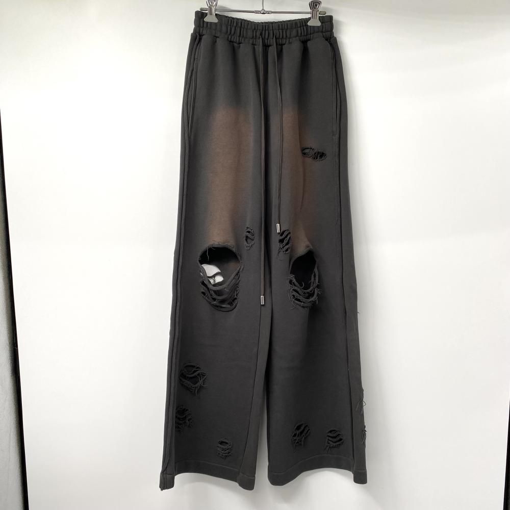 MAISON SPECIAL ダメージ加工ワイドスウェットパンツ サイズ36 ブラック 21241465306 メゾンスペシャル 17