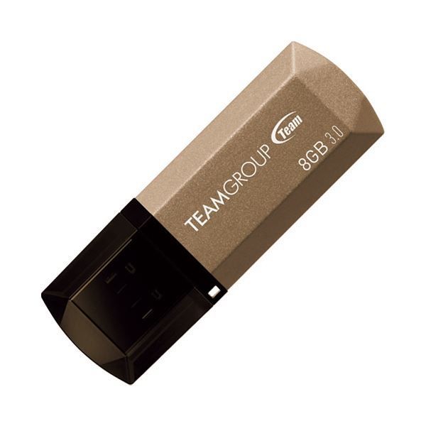 まとめ） TEAM USB3.0キャップ式USB 128GB TC1553128GD01〔×3セット