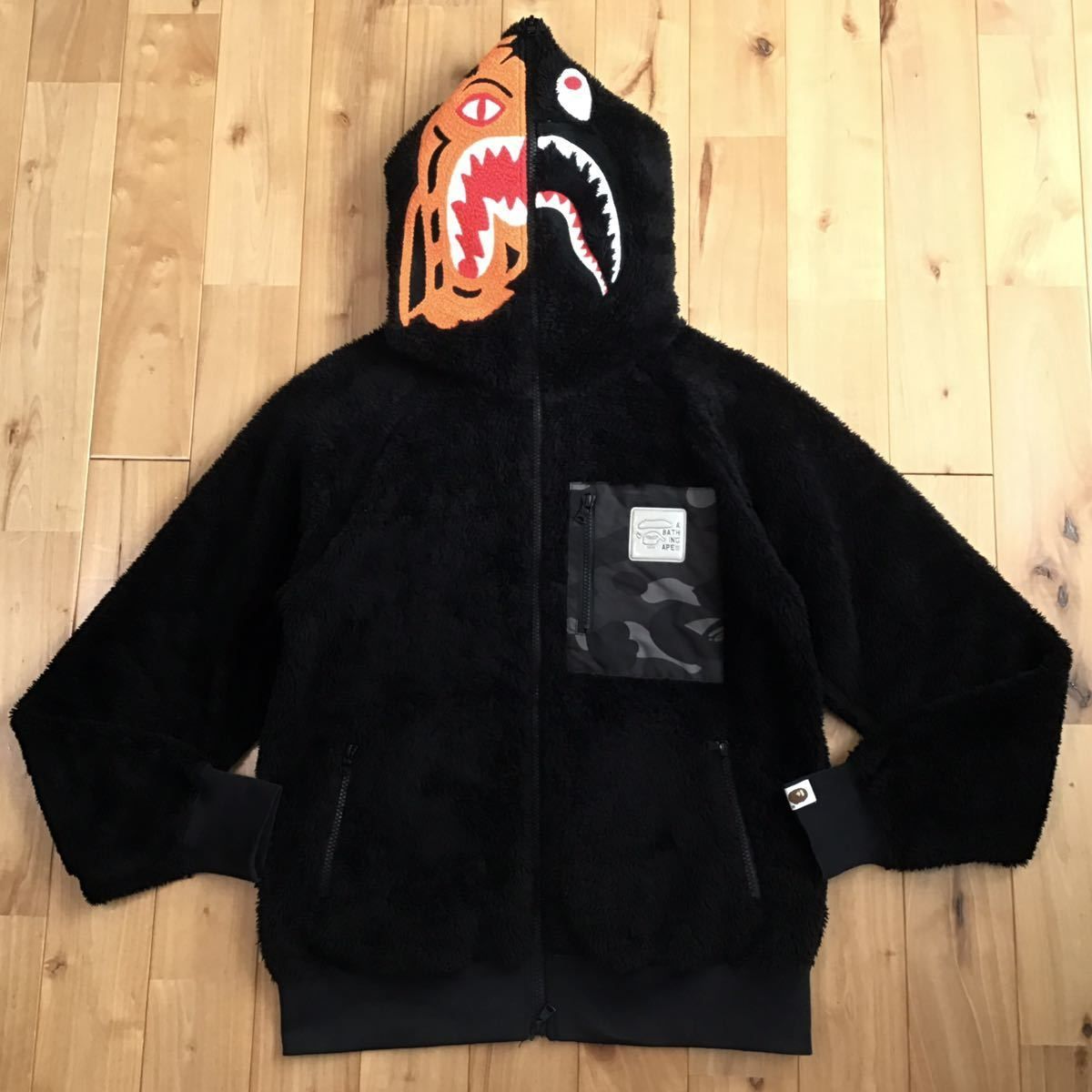 BOA TIGER SHARK full zip HOODIE JACKET Sサイズ a bathing ape BAPE 