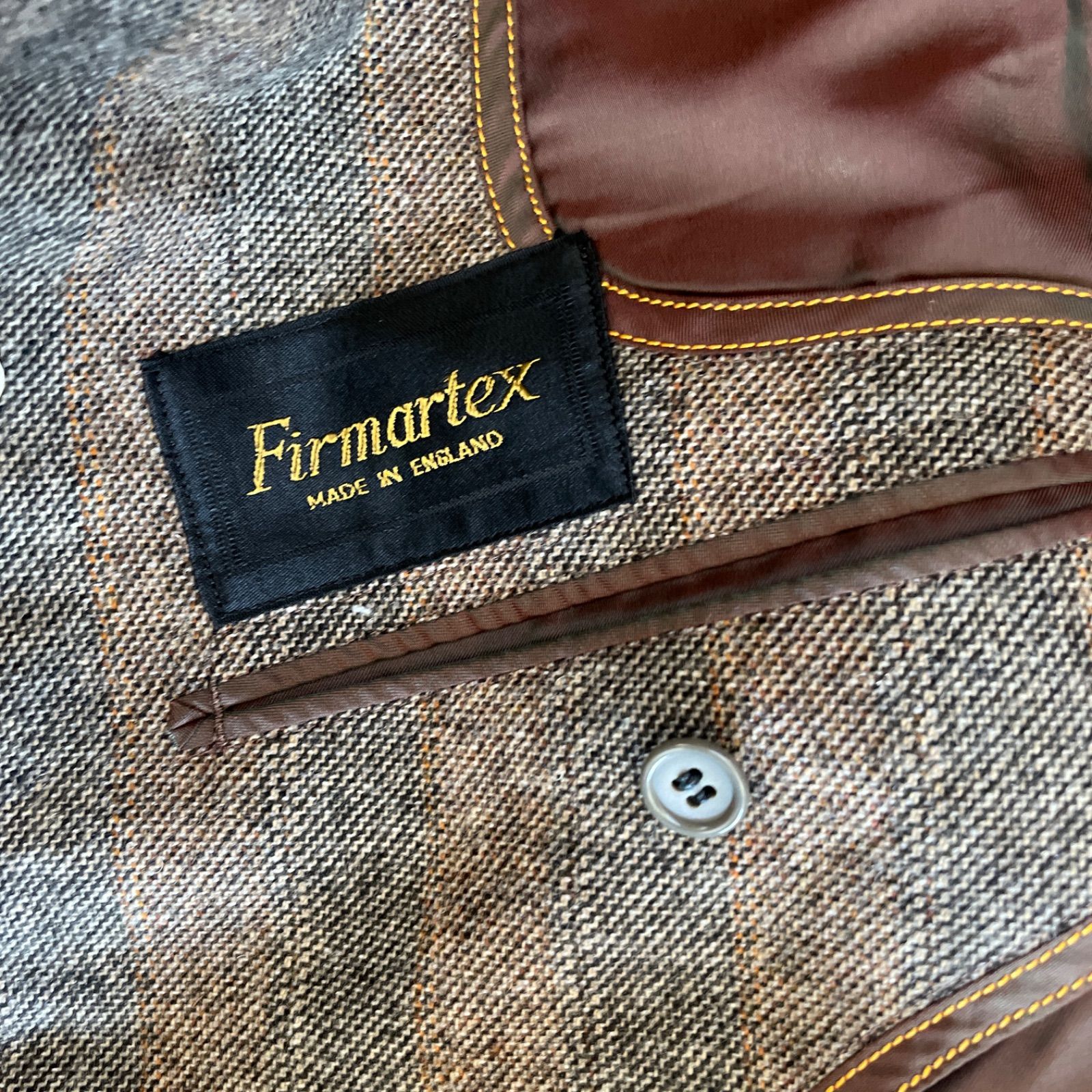 z1071 LONNER Firmartex ロングコート ツイード ベージュ