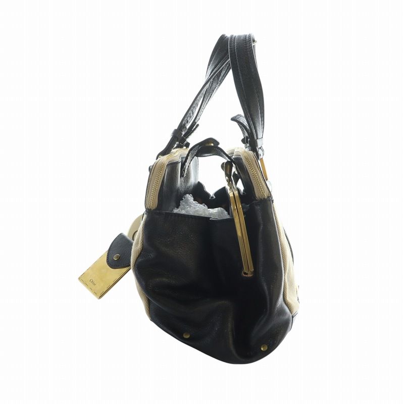 Chloe クロエ ハンドバッグ 新品タグ付き クロエ CHLOE ハンドバッグ タグ付き トート キャンバス レザー