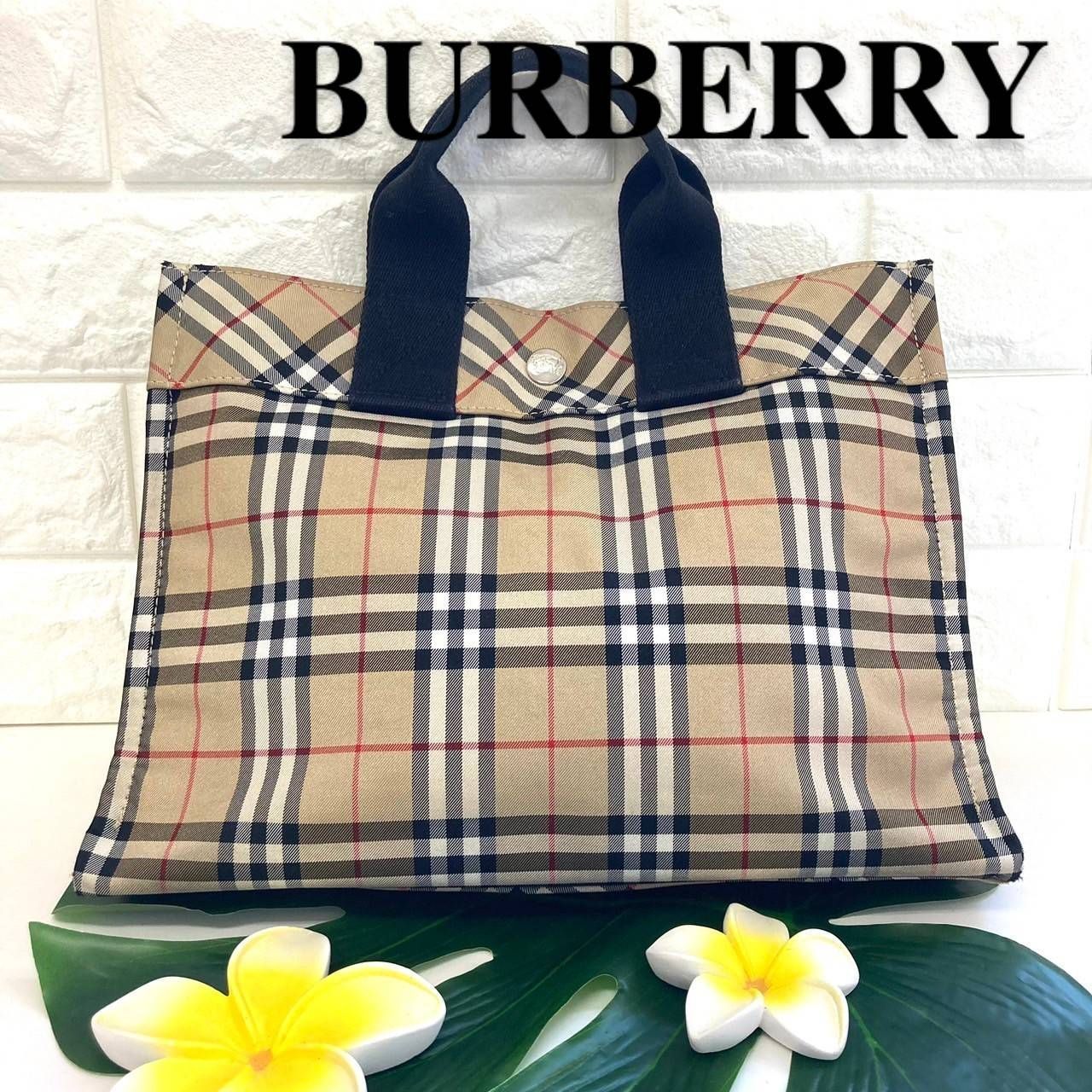 ☆お値下げ☆ BURBERRY バーバリー BLUELABEL ブルーレーベル トートバッグ ナイロン キャンパス TA0017 - メルカリ