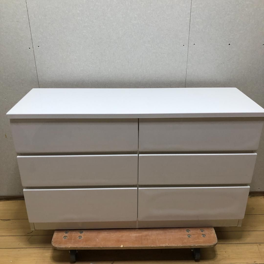 六段チェスト　ニトリ　ELEA ホワイト ニトリ チェスト ELEA-1201C-WH ホワイト 幅120cm 6段収納 洋服
